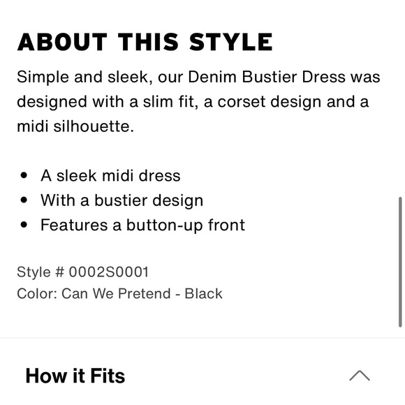 Levi’s Denim Bustier Dress - Picture 6 of 15